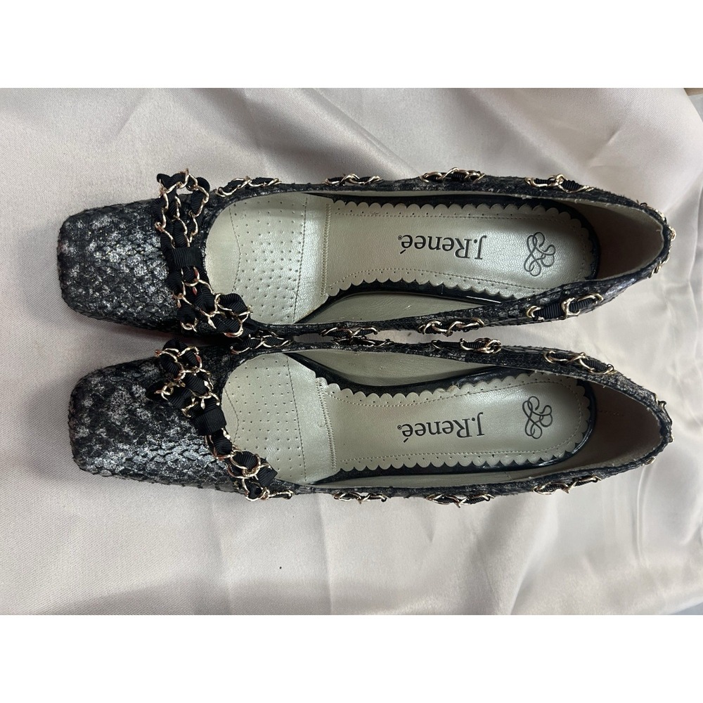J. RENEE SIZE 9M- ANDRA BLACK SNAKE FABRIC‎ (1956)
